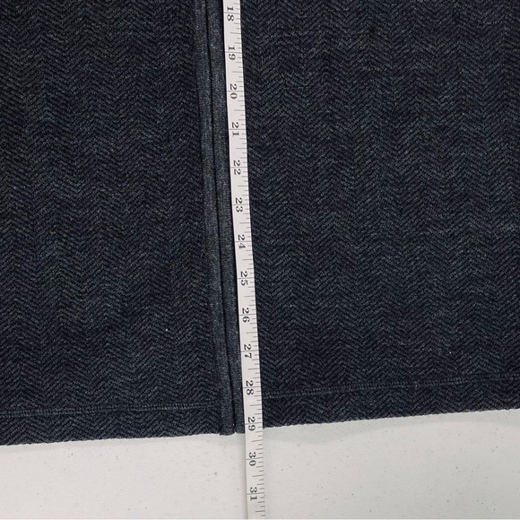 DKNY 100% Merino Wool Herringbone Long Sleeve Zip Up Mid Weight Jacket Office - Picture 7 of 8